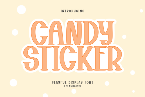 Candy Sticker Font for Business Branding