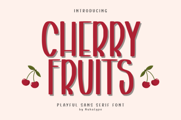 Cherry Fruits Font for Web Design