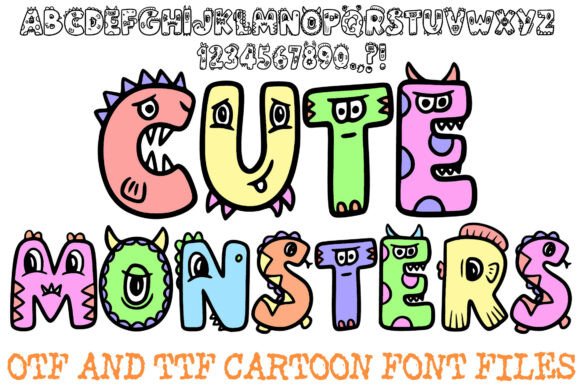 Cute Monsters Font: A Playful Boost for Your Brand