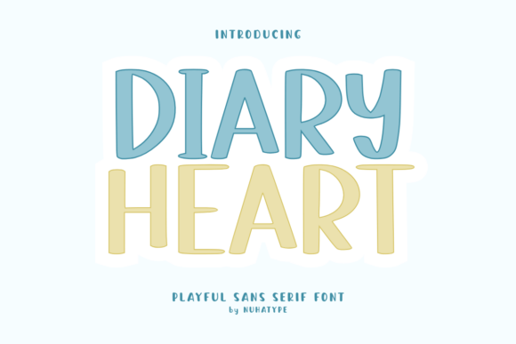 Diary Heart: A Font That Feels Like a Handwritten Note