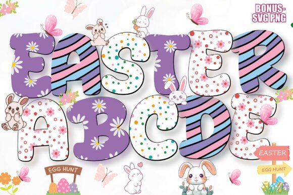 Easter Alphabet Pack: A Font for Springtime Branding
