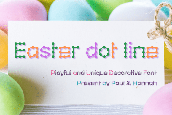 Easter Dot Line: A Playful Font for Digital Branding