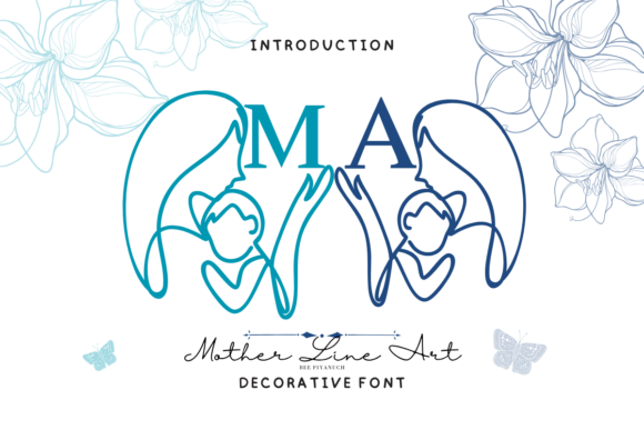 Mother Line Art: A Font for Heartfelt Craft Projects