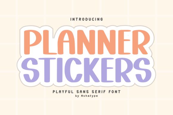 Planner Stickers: A Font That Feels Like a Handwritten Note