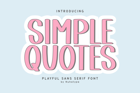 Simple Quotes Font for Editorial Design and Content Creation