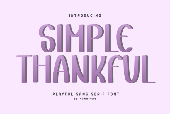 Simple Thankful: A Font That Adds Warmth to Your Brand