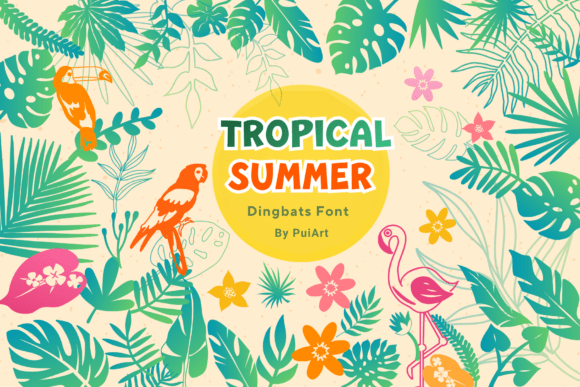 Tropical Summer Doodle Font for Branding That Speaks Volumes