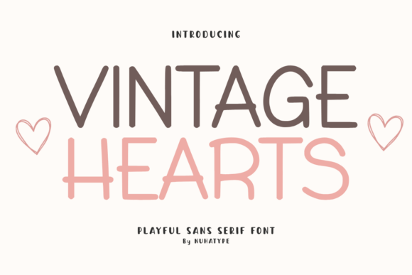 Vintage Hearts: A Warm Sans Serif for Digital Design
